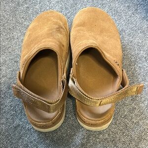 Brown Suede Slip-On Sandals UGG